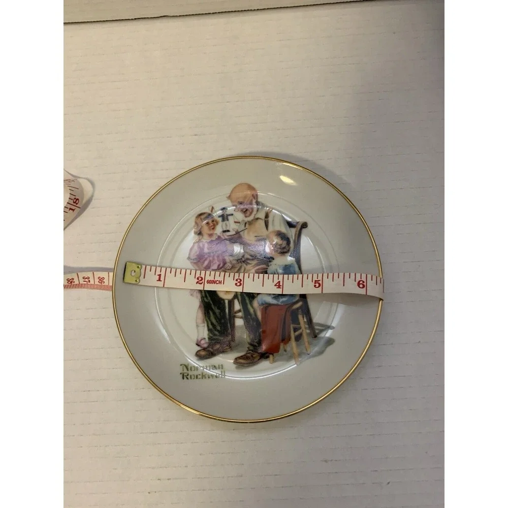 Vintage Norman Rockwell Plate & Bell‎ Bundle 
